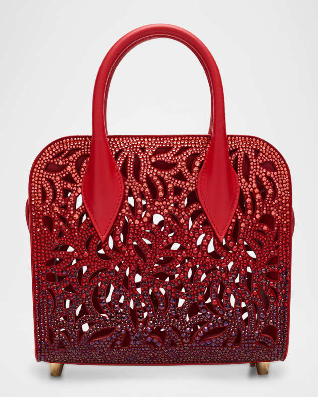 Eloise Mini Top-Handle Bag in Laser-Cut Degrade Strass Leather